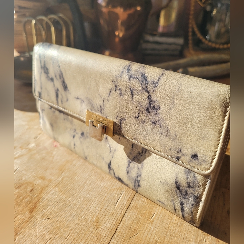 Balenciaga Marble Patter Long Wallet